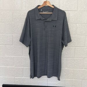 Under Armour Men's Performance Shirt HeatGear Polo 1311005 Navy Heather - XXXL